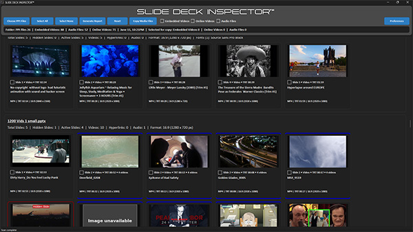 Slide Deck Inspector screenshot